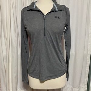 Under Armour women’s sz M lightweight “Threadborne” long sleeve shirt gray